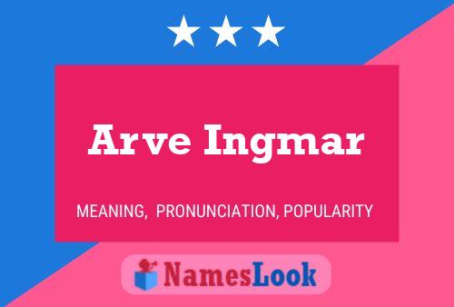 Arve Ingmar Name Poster