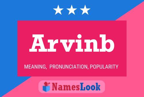 Arvinb Name Poster