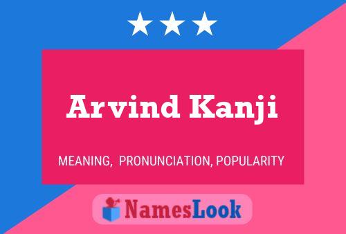 Arvind Kanji Name Poster