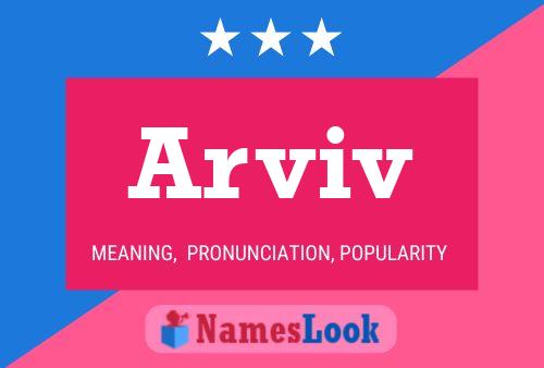 Arviv Name Poster