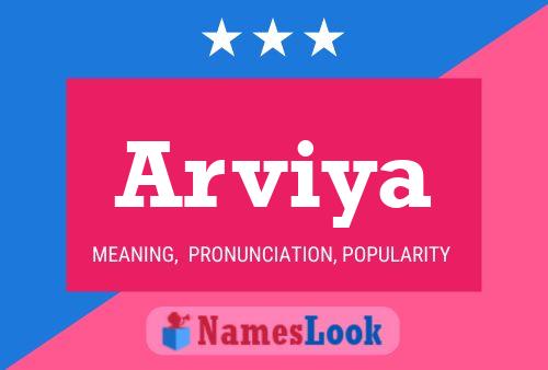 Arviya Name Poster