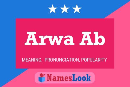 Arwa Ab Name Poster