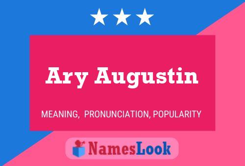 Ary Augustin Name Poster