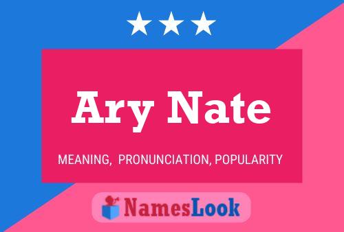 Ary Nate Name Poster