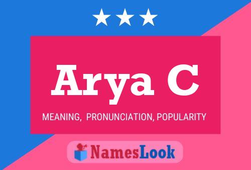 Arya C Name Poster