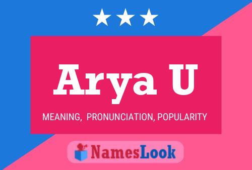 Arya U Name Poster