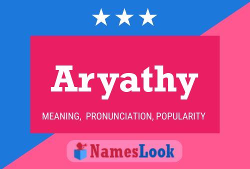 Aryathy Name Poster