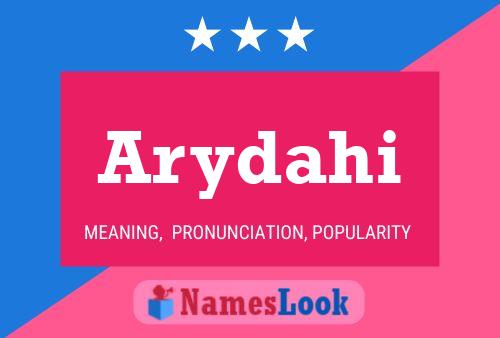 Arydahi Name Poster