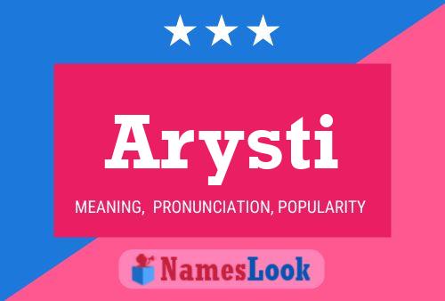 Arysti Name Poster