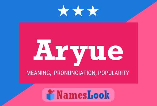 Aryue Name Poster