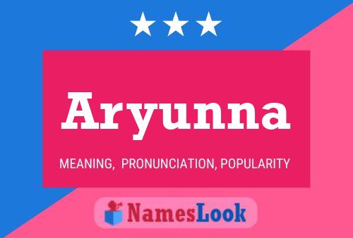 Aryunna Name Poster