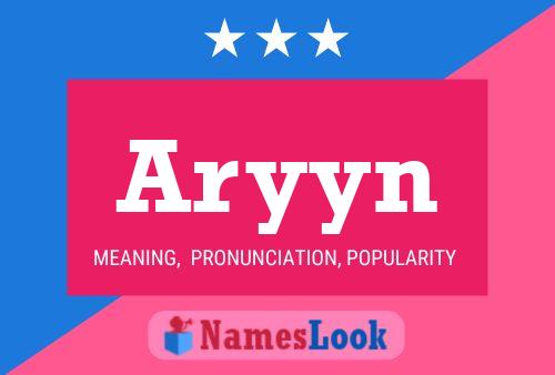 Aryyn Name Poster