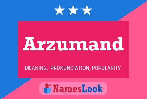 Arzumand Name Poster