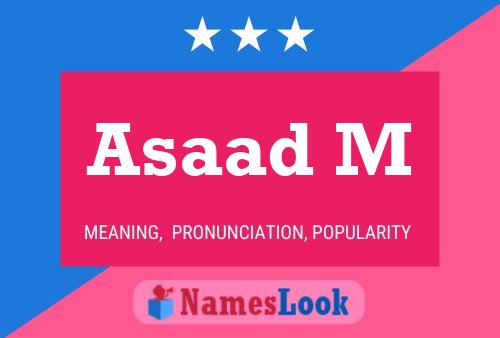 Asaad M Name Poster