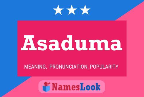 Asaduma Name Poster