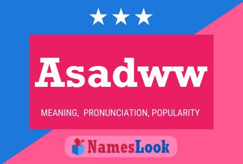 Asadww Name Poster