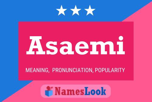 Asaemi Name Poster