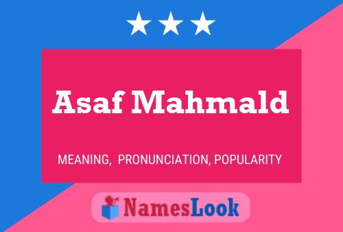 Asaf Mahmald Name Poster