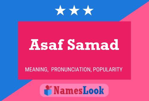 Asaf Samad Name Poster