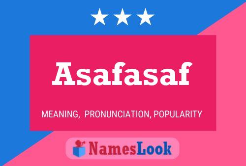 Asafasaf Name Poster