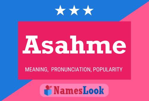 Asahme Name Poster