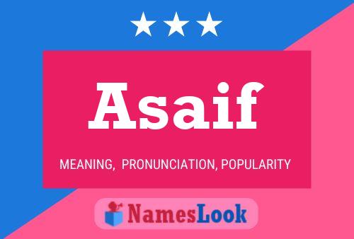 Asaif Name Poster