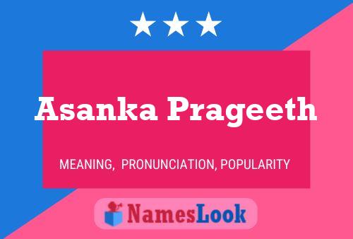 Asanka Prageeth Name Poster