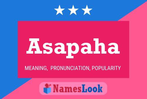 Asapaha Name Poster