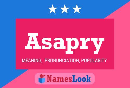 Asapry Name Poster