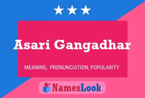 Asari Gangadhar Name Poster