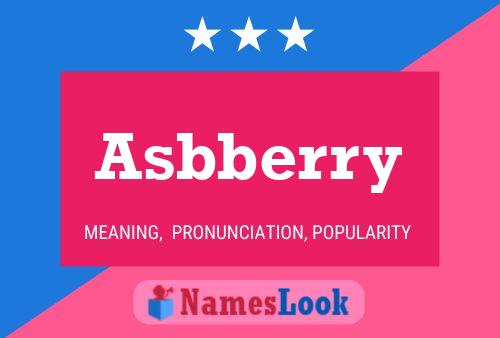 Asbberry Name Poster