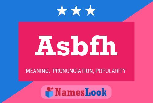 Asbfh Name Poster