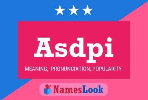 Asdpi Name Poster