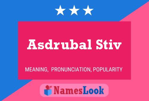 Asdrubal Stiv Name Poster