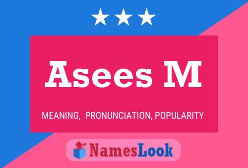 Asees M Name Poster