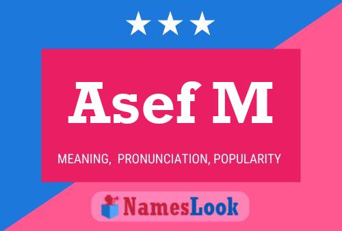 Asef M Name Poster