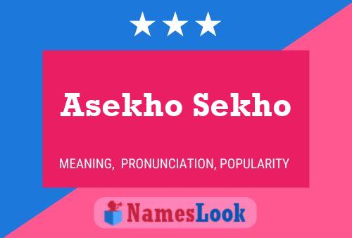 Asekho Sekho Name Poster