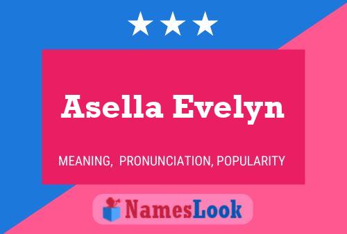 Asella Evelyn Name Poster