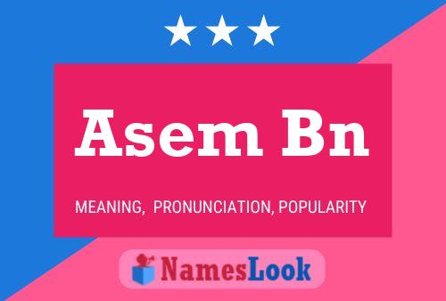 Asem Bn Name Poster