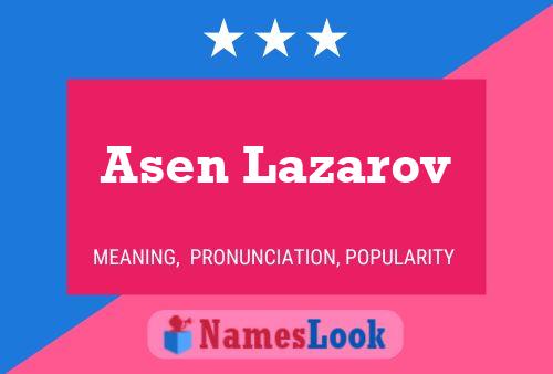 Asen Lazarov Name Poster