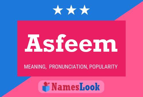 Asfeem Name Poster