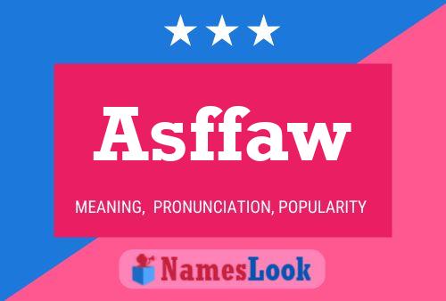 Asffaw Name Poster