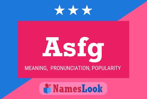 Asfg Name Poster