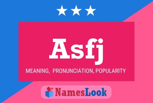 Asfj Name Poster