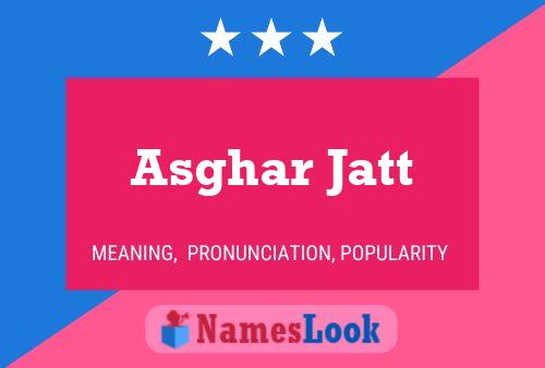 Asghar Jatt Name Poster