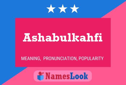 Ashabulkahfi Name Poster