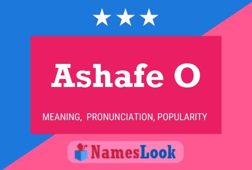 Ashafe O Name Poster