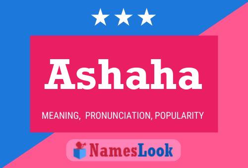 Ashaha Name Poster