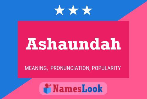 Ashaundah Name Poster