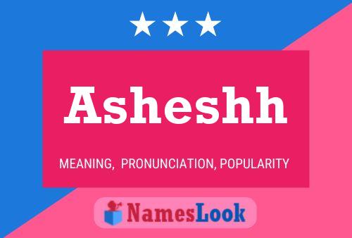 Asheshh Name Poster